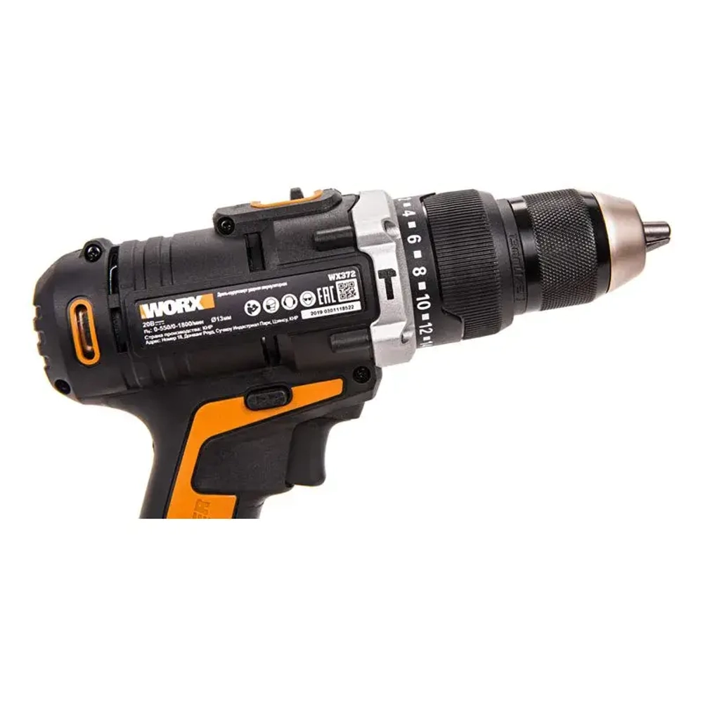 WORX WX372 аккумуляторная дрель-шуруповерт (2 x 2 Ач, ЗУ)