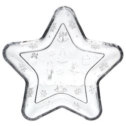 БЛЮДО СЕРВИРОВОЧНОЕ "ЩЕЛКУНЧИК" В ФОРМЕ ЗВЕЗДЫ, 21*21*2,5 СМ