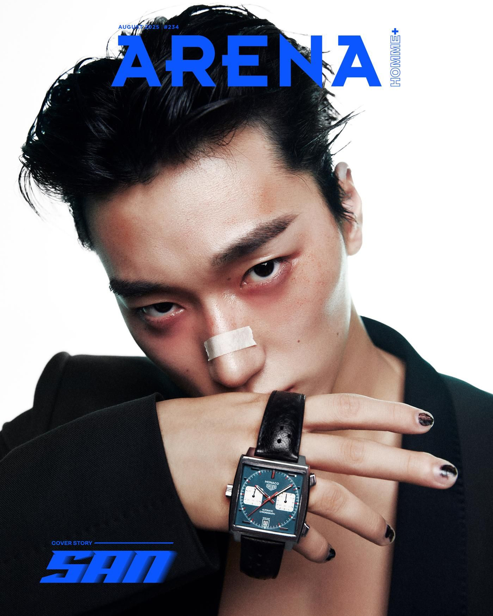 публикация ARENA HOMME + - 2025.08 ATEEZ SAN B Type