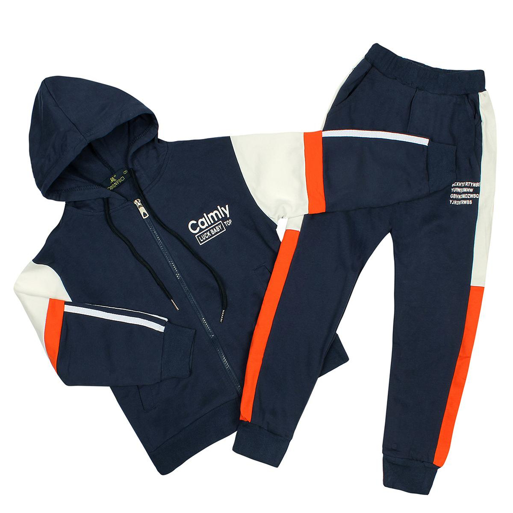 Спортивный костюм для девочек А.4437D-B39, т.синий, р. 98-104см 9730368