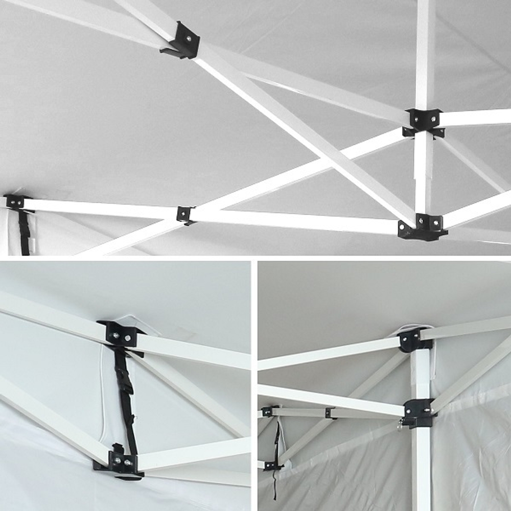 Тент-шатер быстросборный Helex 3x4,5х3м полиэстер черный