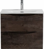 Тумба с раковиной BelBagno MARINO-CER-N-600-2C-SO-RNG-P Rovere Nature Grigio