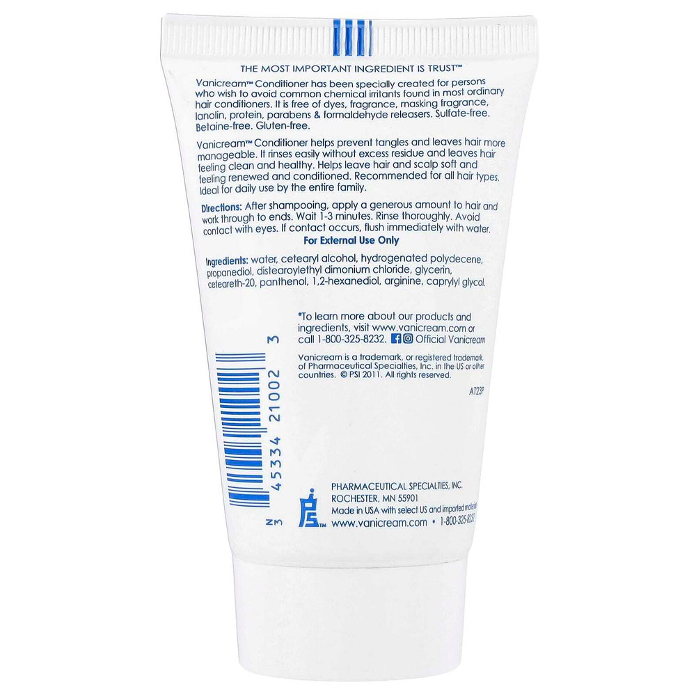 Vanicream, кондиционер, для чувствительной кожи, без отдушки, 59 мл (2 жидк. унции)