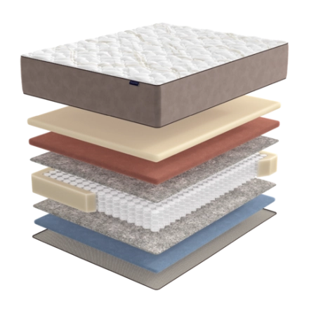 Матрас BuyRoyal, 29 см, жесткость выше средней, независимые пружины