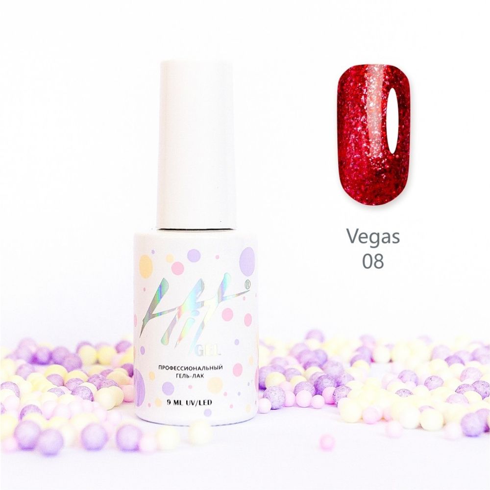 Гель-лак ТМ &quot;HIT gel&quot; №08 Vegas, 9 мл