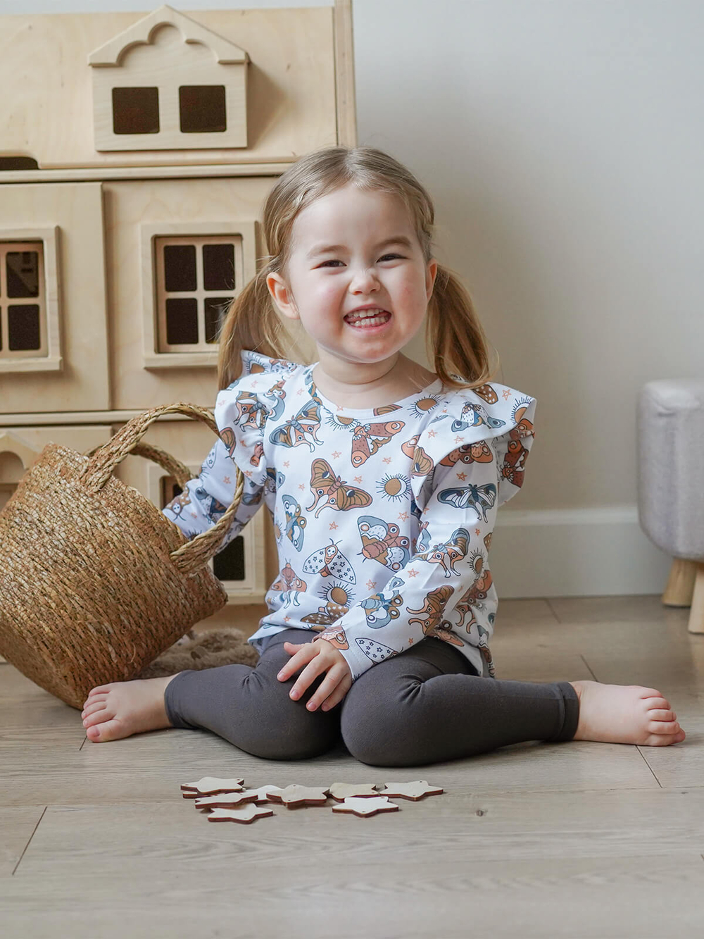 Лонгслив Mjölk Бабочки с крылышками