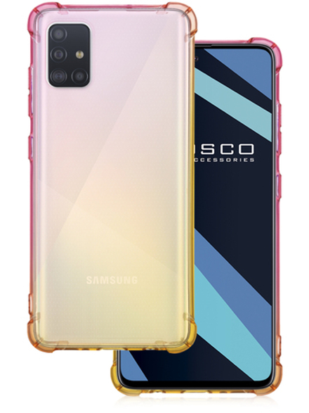 Чехол ROSCO для Samsung Galaxy A51 оптом (арт. SS-A51-HARD-TPU-PINK-GOLD)