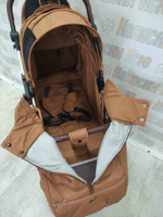 Коляска прогулочная Baballo Future 2024 коричневая (белая рама)