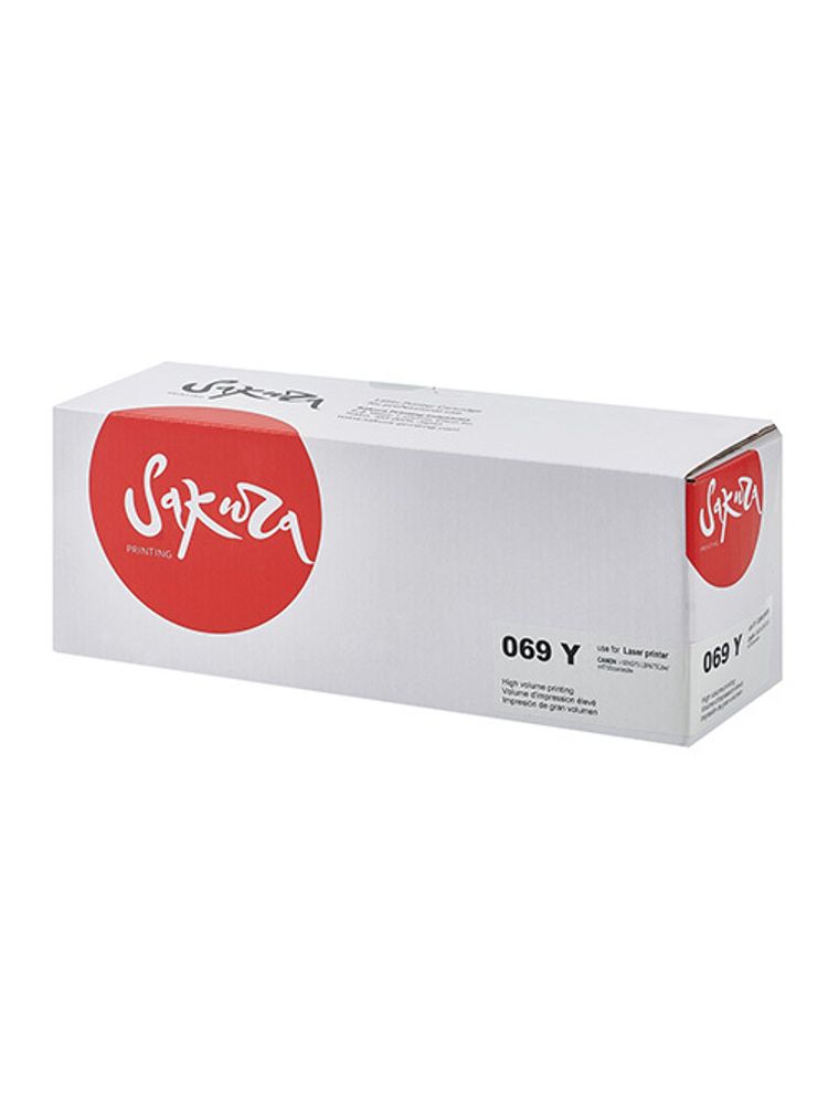 Картридж Sakura, аналог Сanon 069Y (5091C002) для I-Sensys LBP673Cdw/MF750C, желтый, (1.9K)