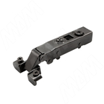 Петля с доводчиком накладная (90/105), для ал. проф., стандартная, черный никель (узкий профиль) без планки