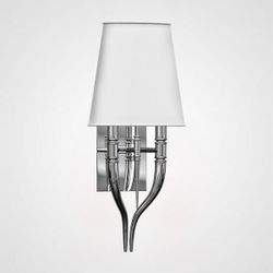 Настенный Светильник Crystal Light Brunilde Ipe Cavalli H52 Silver/White By Imperiumloft
