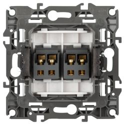 Розетка ЭРА Серия 12 12-3112-01М аудио двойная белый матовый