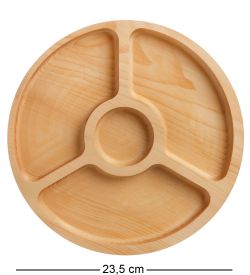 Народные промыслы КД-82 Менажница кедровая круглая D-235