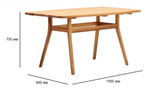 Стол обеденный деревянный Tagliamento Otto
