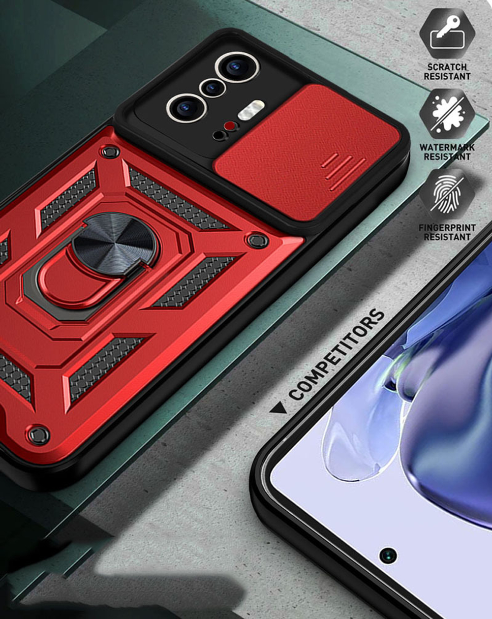 Чехол с кольцом Bumper Case для Xiaomi Mi 11T (Pro)