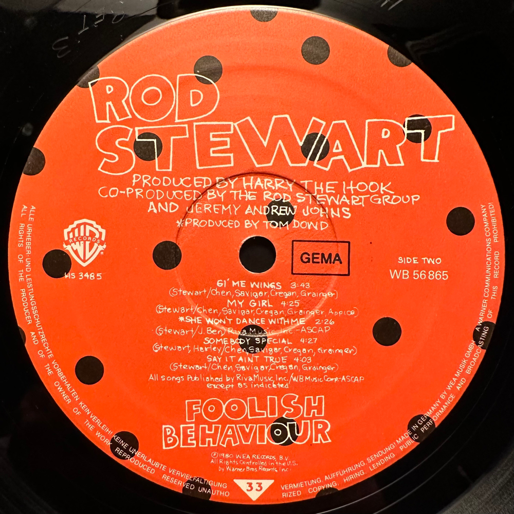 Rod Stewart - Foolish Behaviour (Германия 1980г.)