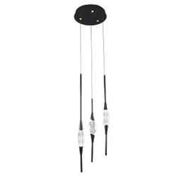 Подвесной светильник Pezzo 3 pearl black