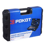 Набор слесарных инструментов Рокот, 736-124, 1/2", 1/4", сталь, кейс, 66 пр
