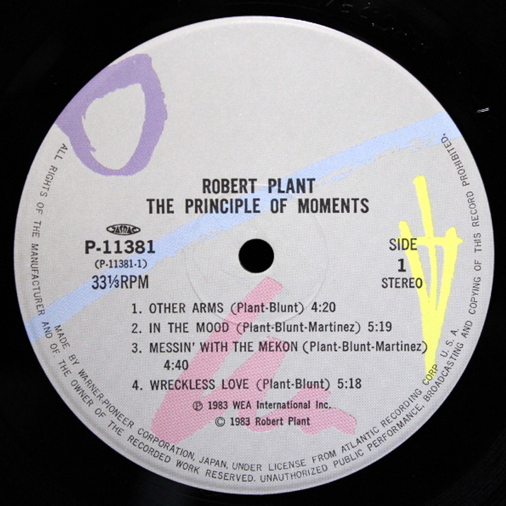 Robert Plant / The Principle Of Moments (LP)