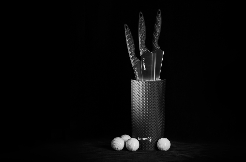 Набор ножей 3шт и подставка Samura Golf SG-04/K