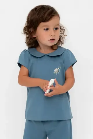 фуфайка  для девочки  КР 302735/капитанский синий к561