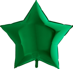 Фольгированный шар звезда 81 см зеленый