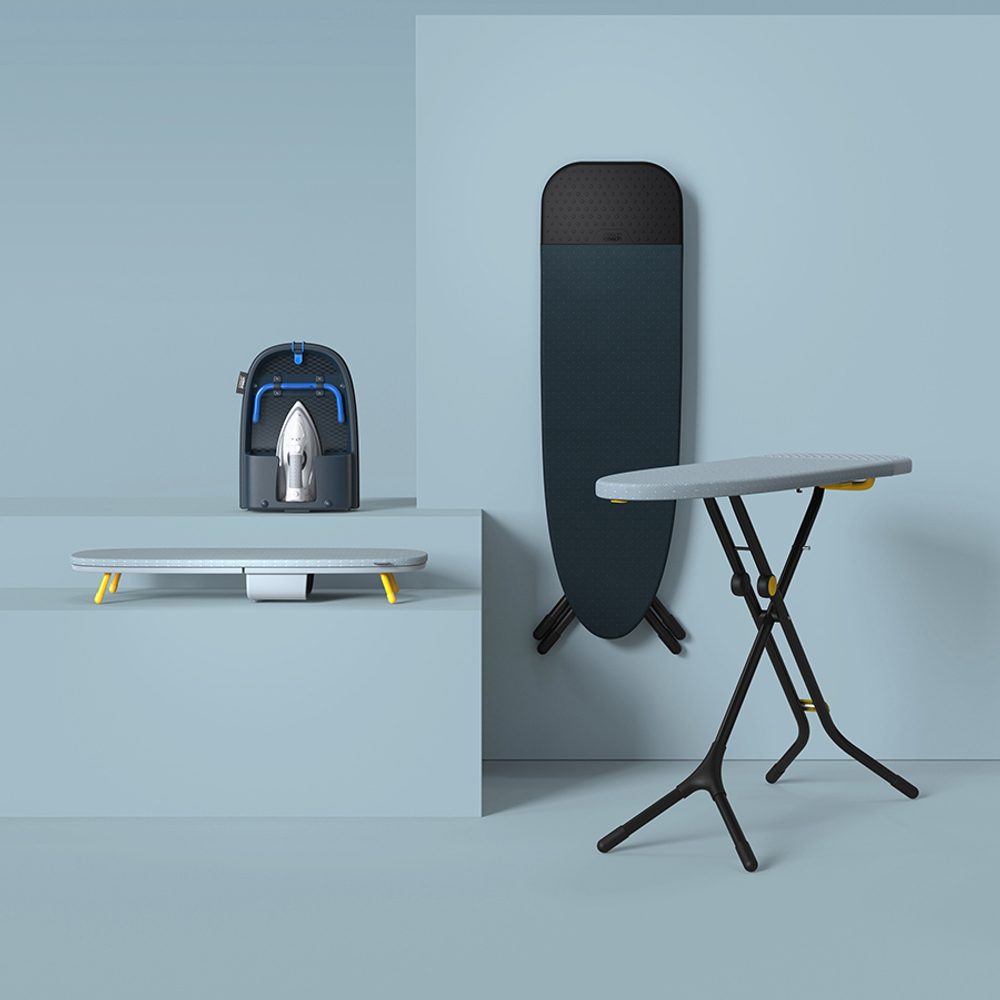 Доска гладильная glide™, серо-желтая