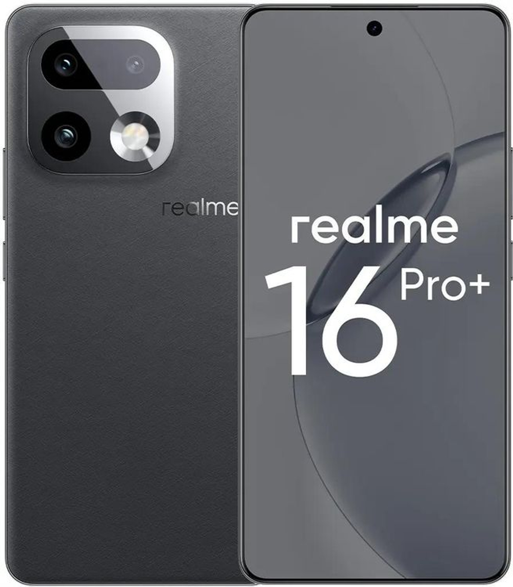 6.8" Смартфон REALME 16 Pro+ 12/512Gb,  RMX5131,  NFC,  AMOLED,  144Гц,  7000мAч,  серый