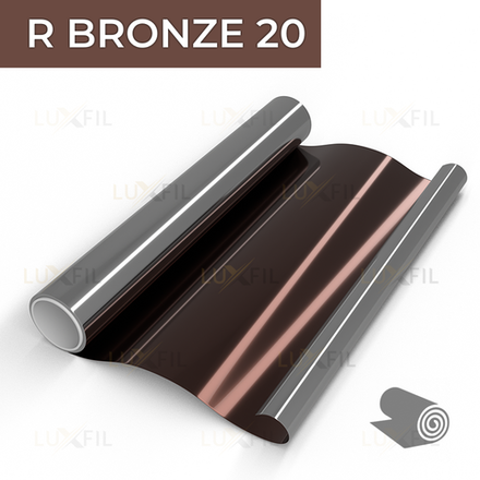 Пленка зеркальная R BRONZE 20 LUXFIL, рулон (размер 1,524x30м.)