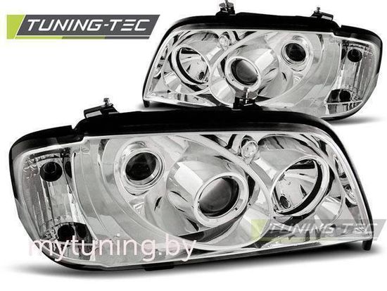 Передние фары Mercedes C W202 chrome