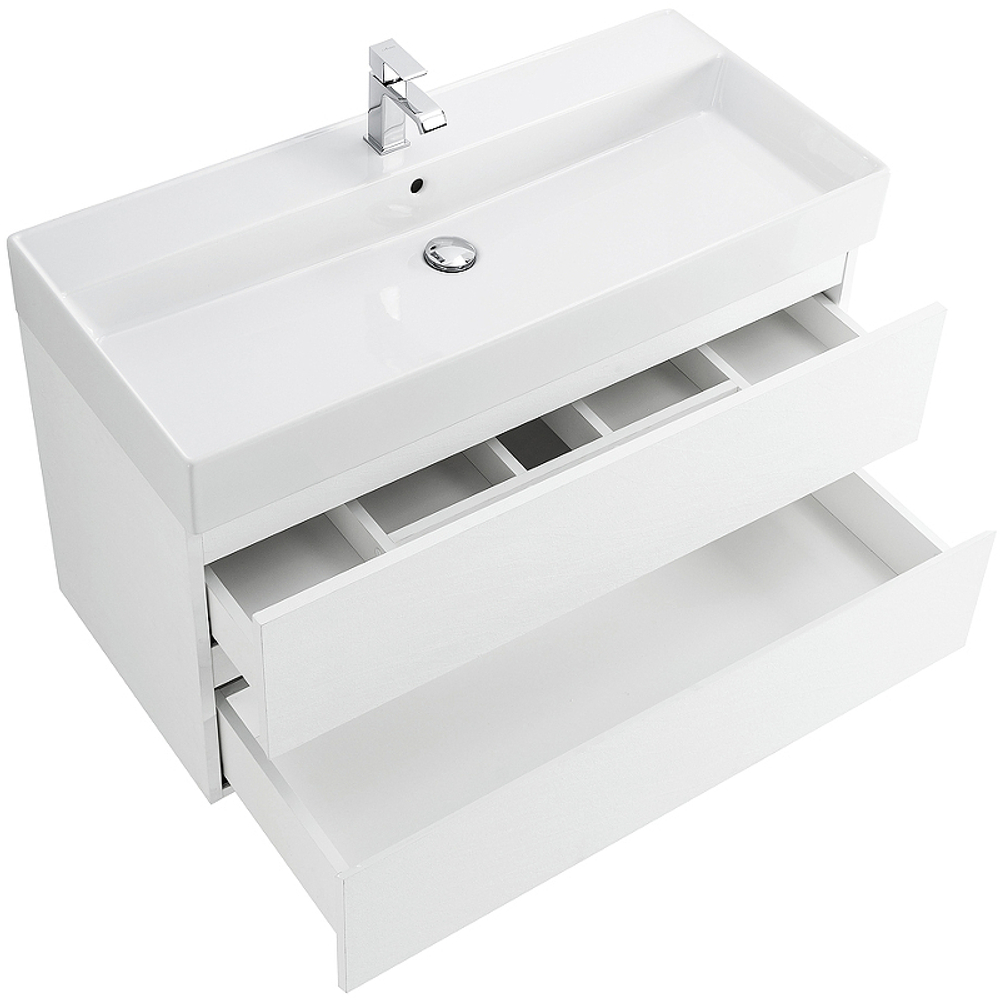 Тумба под раковину Cezares Molveno 46 100 MOLVENO 46-100-2C-SO-BG подвесная Bianco Ghiaccio