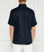 Льняная рубашка S-LIAM-ken BOSS BLACK - темно-синий(50515156)