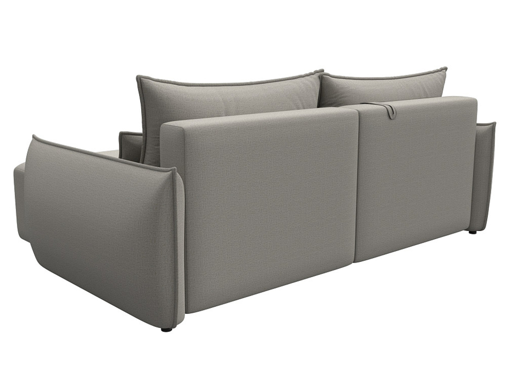 Диван угловой Лига-051 НПБ угол универсальный РОГОЖКА Амур 02 бежевый