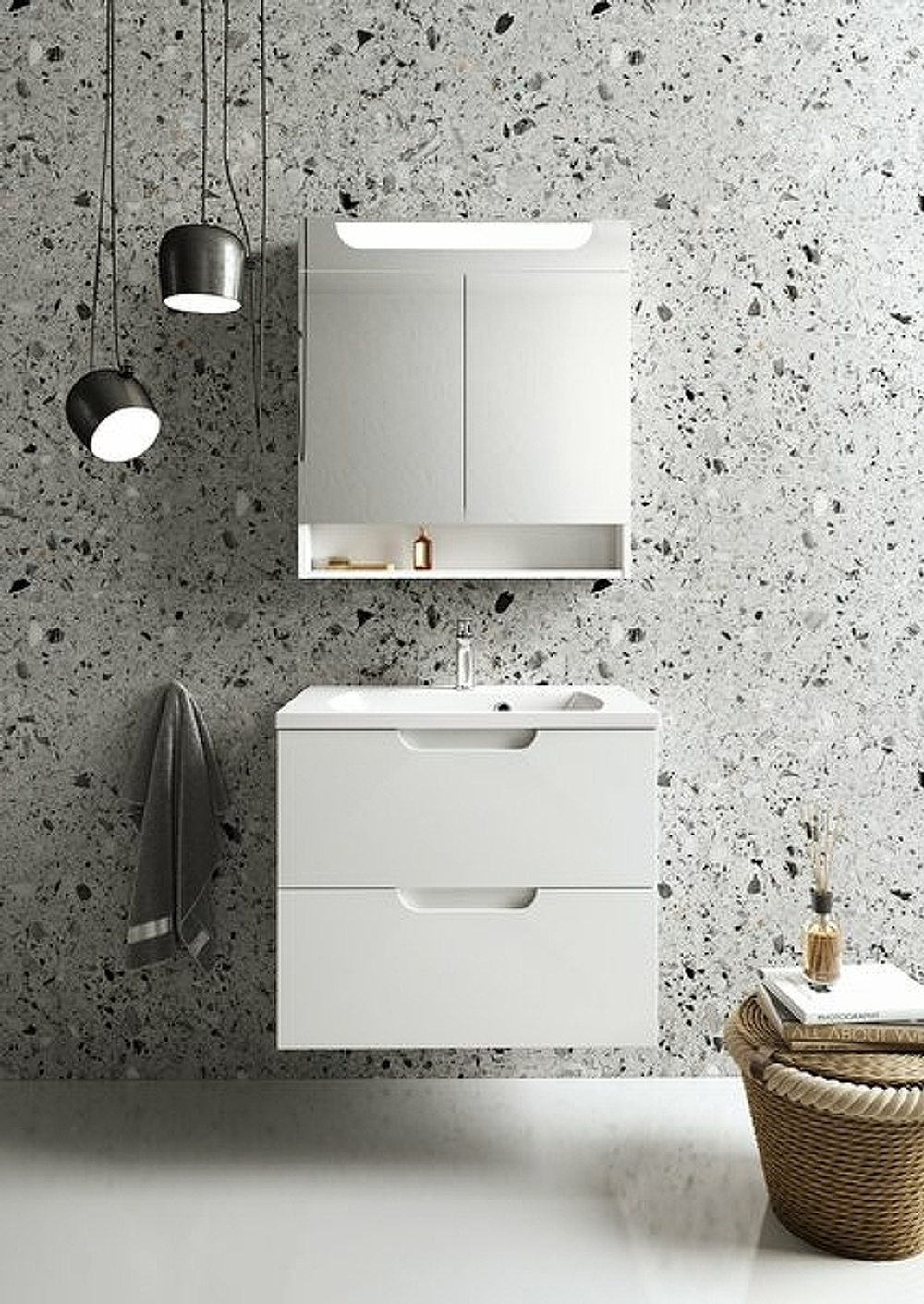 Тумба под раковину Ravak SD Classic II 80 X000001480 подвесная Белая