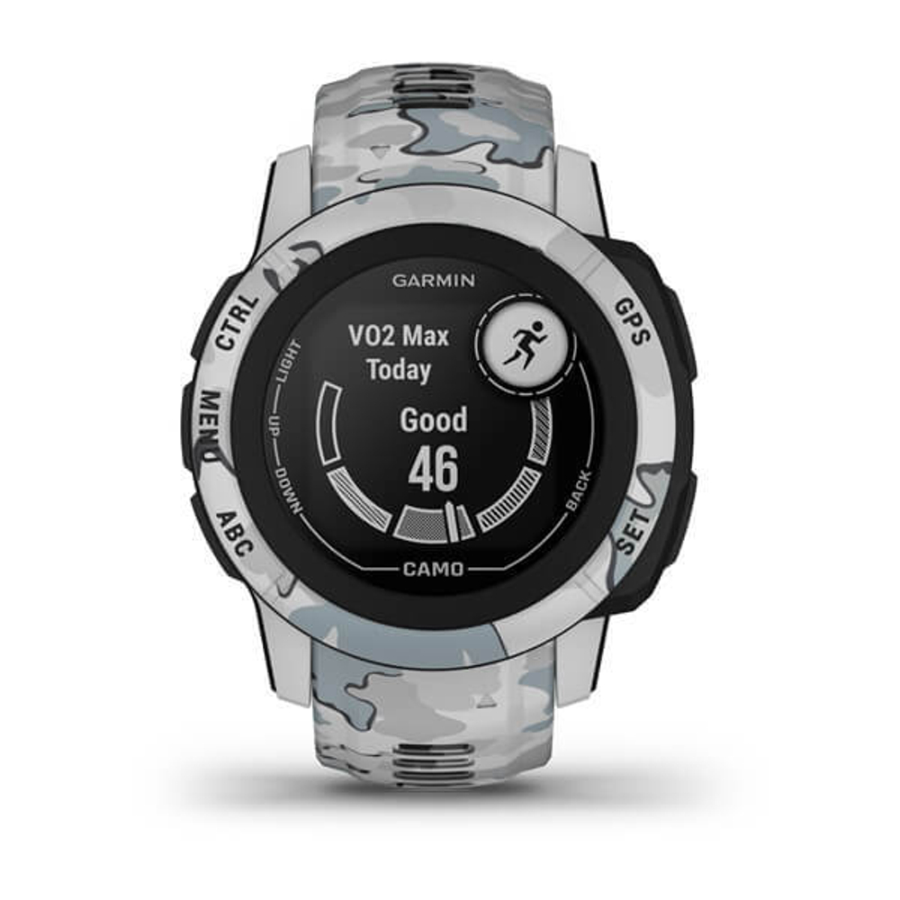 Смарт-часы Garmin Instinct 2S, Camo Edition, Mist Camo, WW, серый камуфляж, 010-02563-03