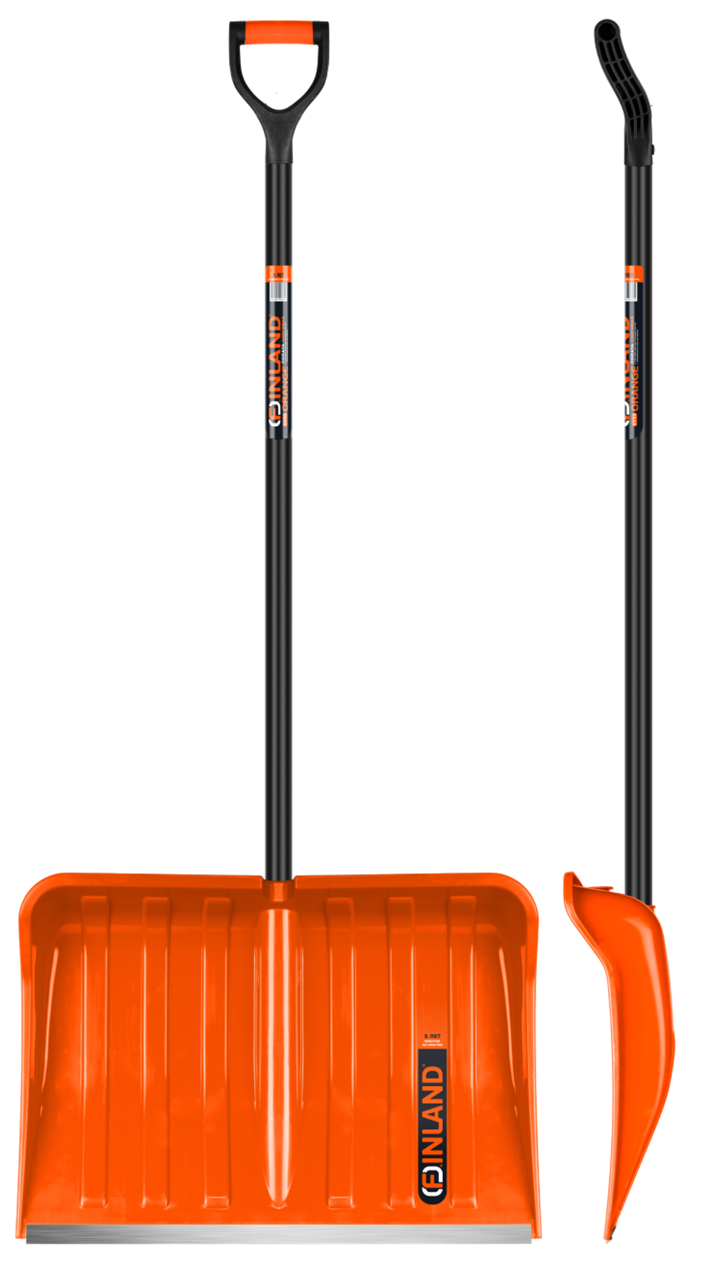 FINLAND ORANGE Лопата снеговая 550х385х1515 мм, деревянный черенок 1731-ч