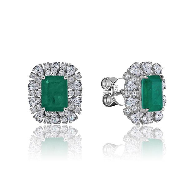 Пусеты прямоугольной формы