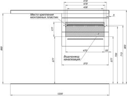 Тумба под раковину Aquanet Верона 58 белый (подвесная 2 ящика)