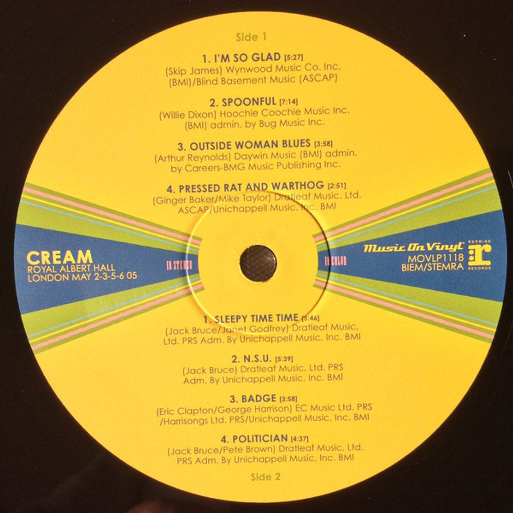 CREAM - ROYAL ALBERT HALL 2005 (3LP)