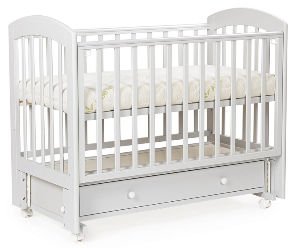 Детская кроватка Bebizaro Regency маятник универсальный с ящиком 04 GREY