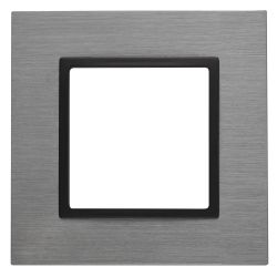 14-5201-42 ЭРА Рамка на 1 пост, металл, Эра Elegance, титан+антр