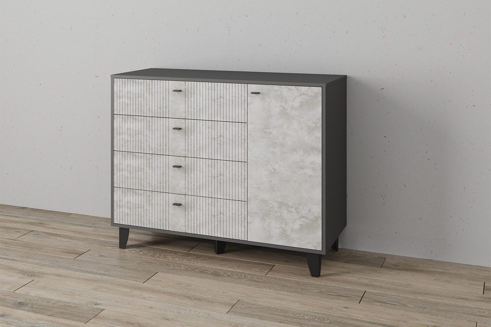 Комод Катрин-13, Графит, Мальта