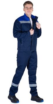 Куртка "Байкит" т.синий/васильковый