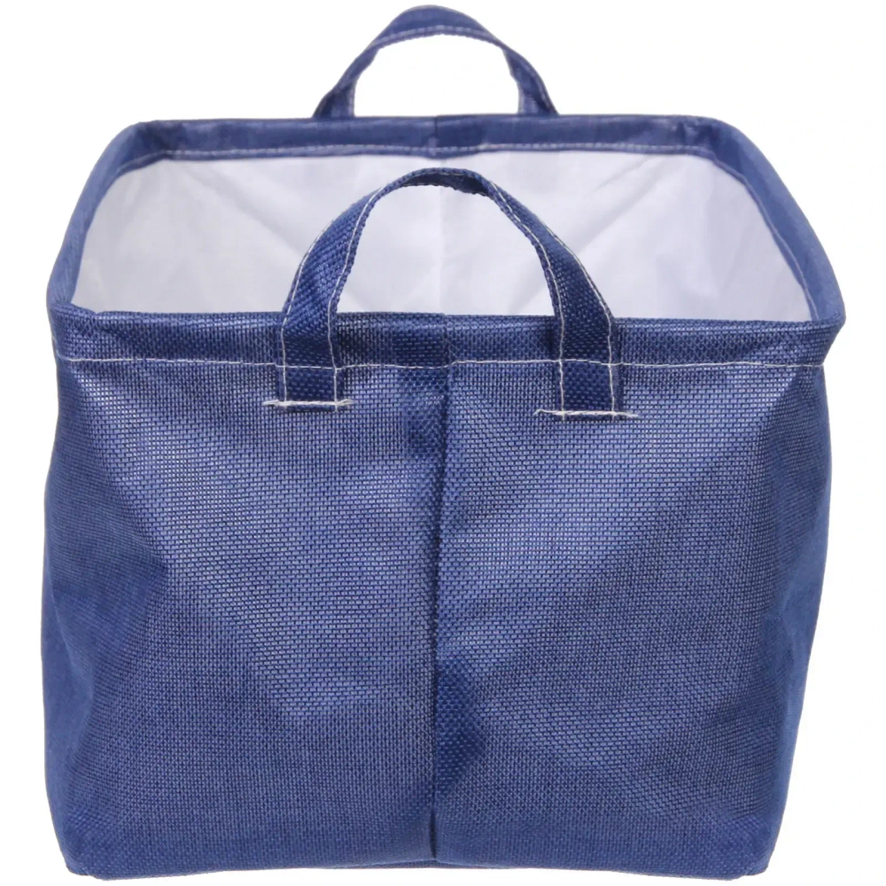 Коробка для хранения вещей с ручками «ВЕСТА», цвет полуночно синий, 38*26*21см