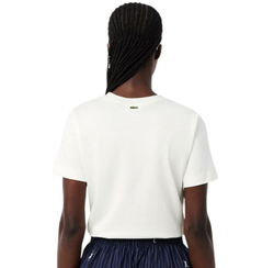 Женская теннисная футболка Lacoste Roland-Garros Edition Graphic - white