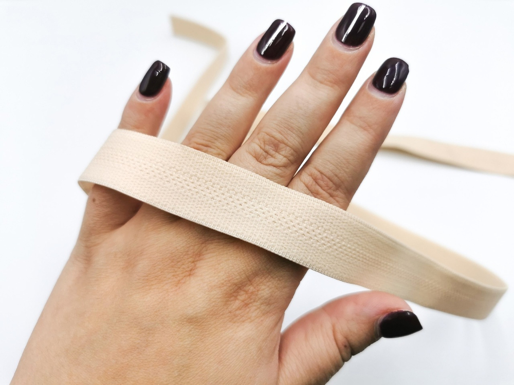 Бретелечная резинка, Турция, бежевый, 20 мм, без фестонов, (Арт: BR650/20-126), м