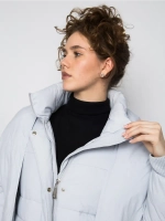 Куртка зимняя удлиненная с капюшоном