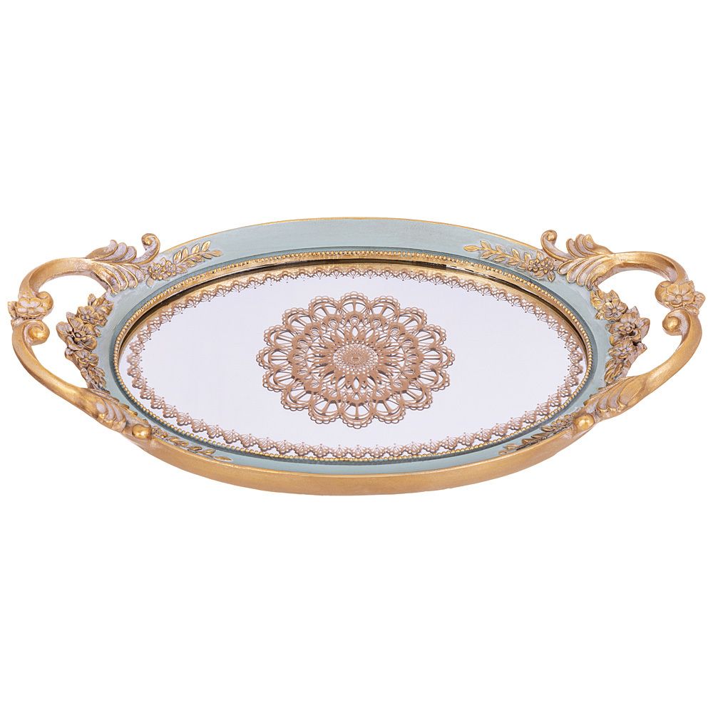 ПОДНОС ДЕКОРАТИВНЫЙ 43.3*24*5.3CM