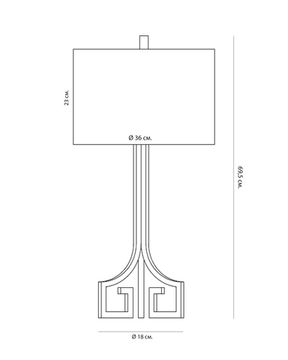 Настольная лампа "Джейми Сильвер"