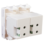 USB зарядное устройство модульное, "Avanti", "Белое облако", 2 модуля